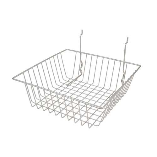 12' X 24' X 4' Chrome Gridwall/Slatwall Basket