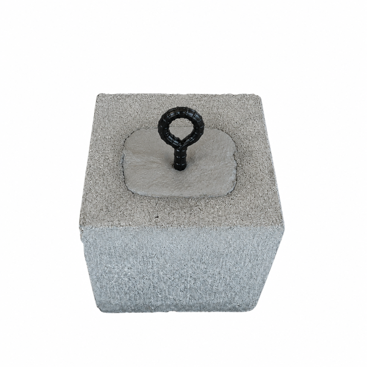 8" X 8" X 8" Cement Block (Universal O)