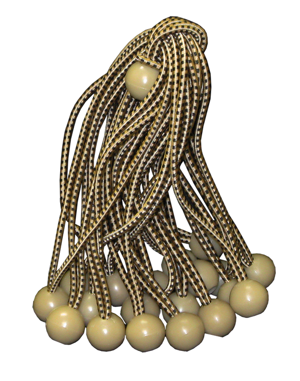 6" Premium Desert Ball Bungees 10 pc. Bag