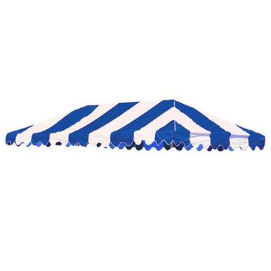 10' X 20' Carnival Top Replacement Cover Blue/White