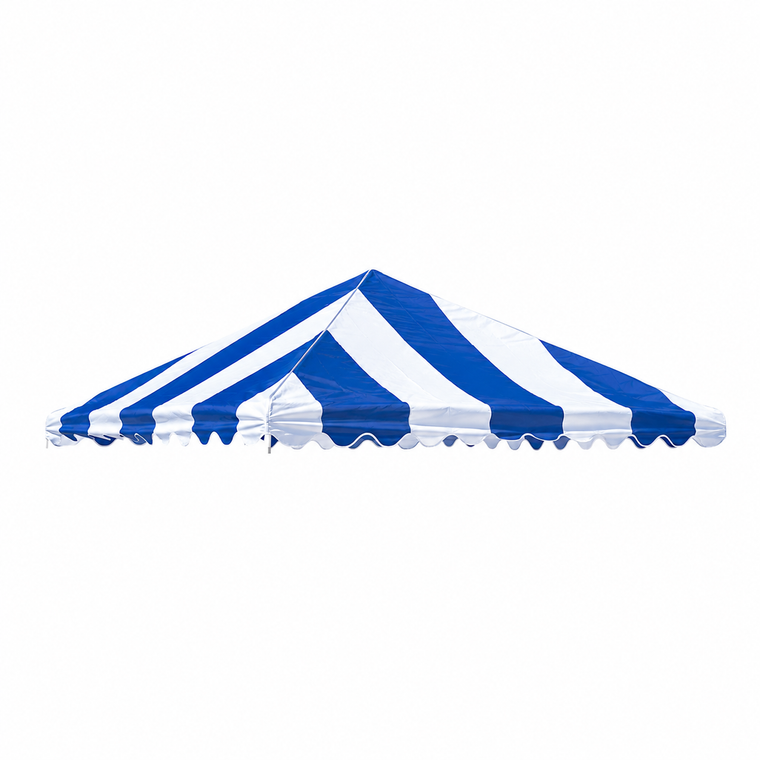 12' X 12' Carnival Top Replacement Cover Blue/White