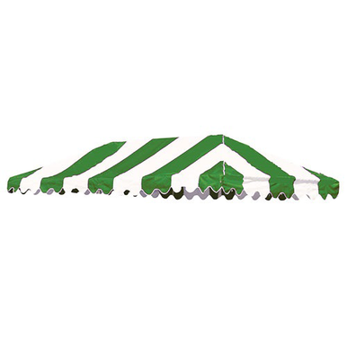 12' X 24' Carnival Top Replacement Cover Green/White