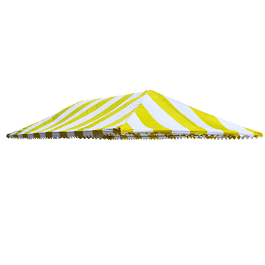 20' X 40' Carnival Top Replacement Cover Yellow/White