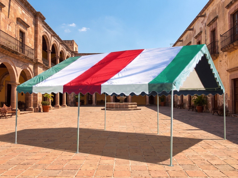 20' X 20' Replacement Cover Red/White/Green