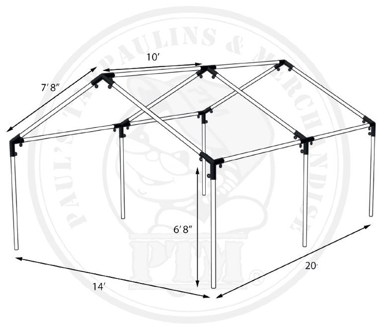 14' x 20' High Peak Canopy (Frame only)