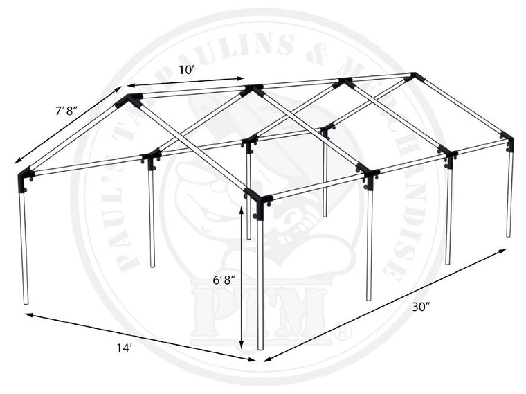 14' x 30' High Peak Canopy (Frame only)
