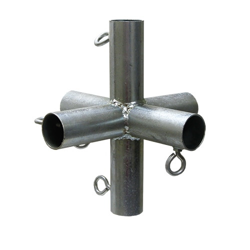 1 5/8" 6-Way Flat Roof Center Long (F6)