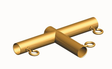 1" T-Shape Thru Gold (FOT)