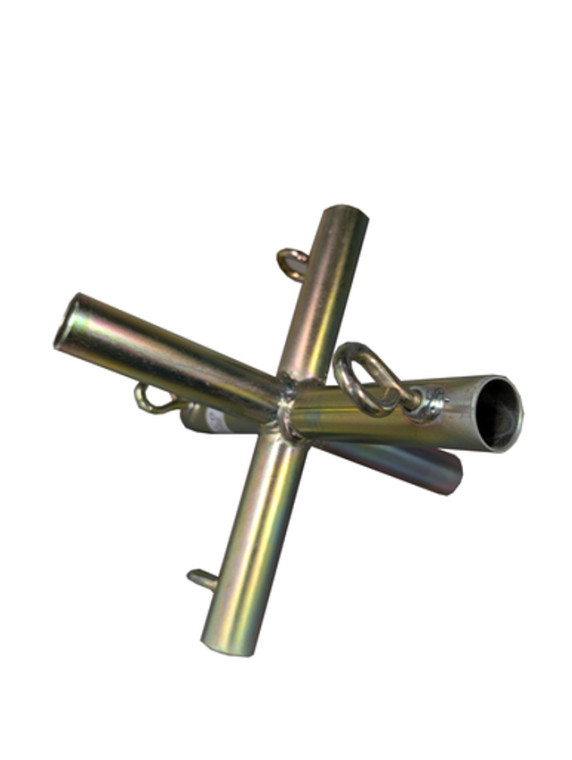 1-5/8" 6-Way Flat Roof Center Gold (F6)