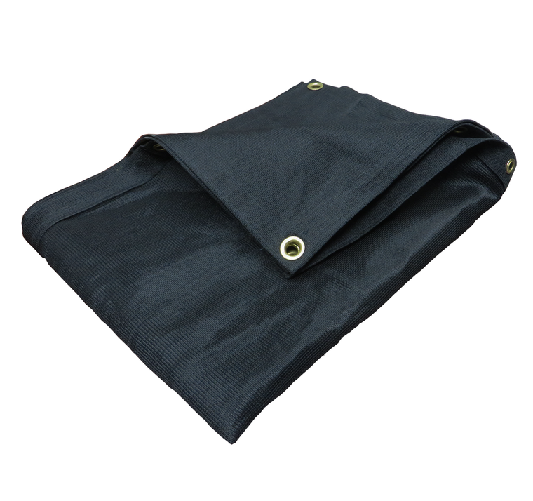 30' X 40' Black Mesh Tarp (Actual Size 29'6" x 39'6")