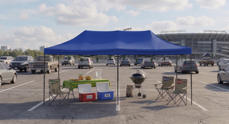 10' x 15' Blue Canopy Pop-Up Tent