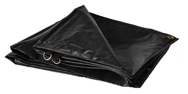 Black Truck Tarp 8' x 12' Wind Resistant