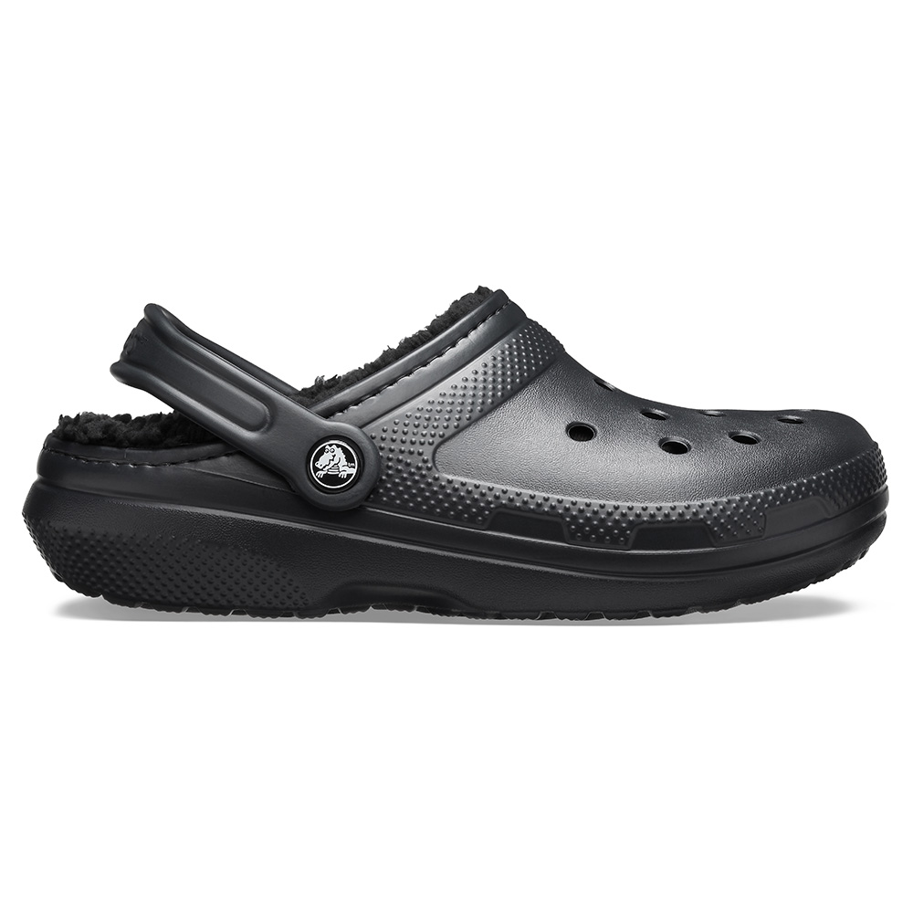 Black Crocs Unisex Classic Lined Clog, Mens