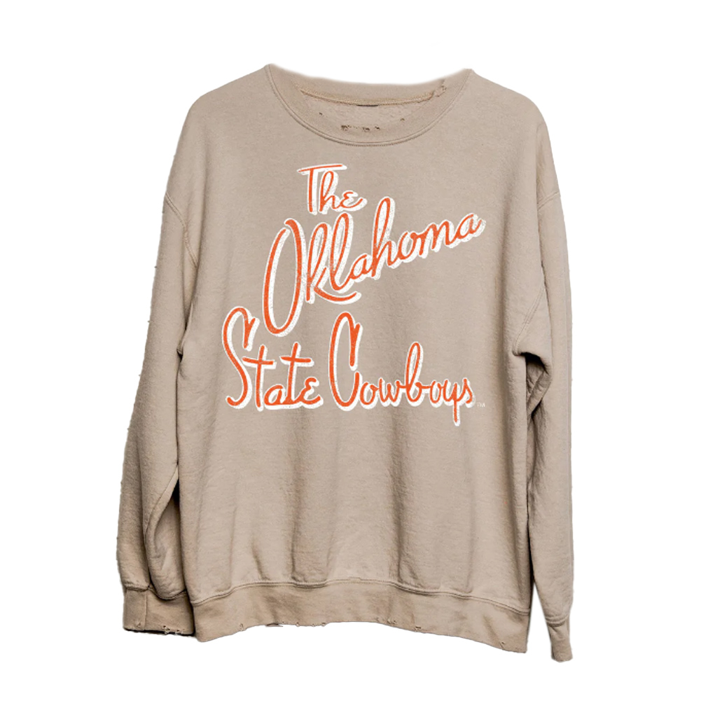 Livy Lu Osu Beverly Crop Sweatshirt Grey Grey / Large