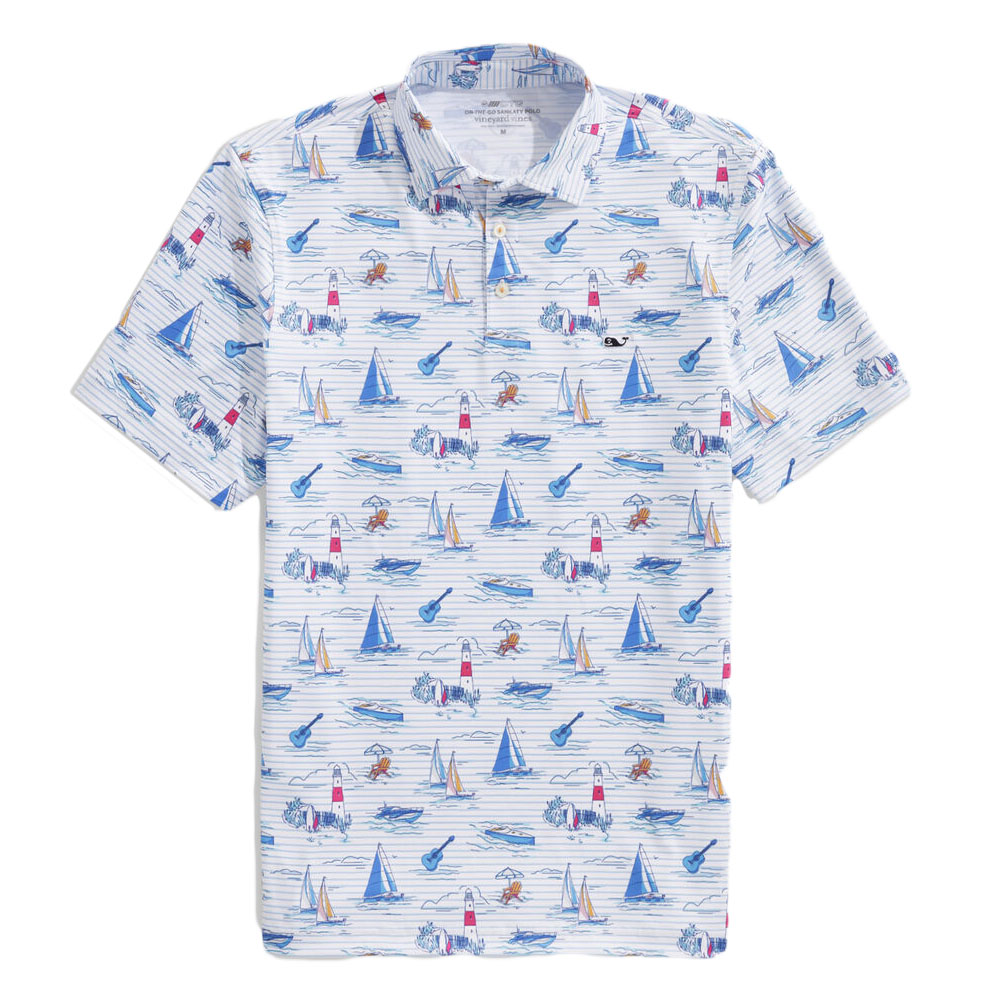 Vineyard Vines Men's Sankaty Print Polo