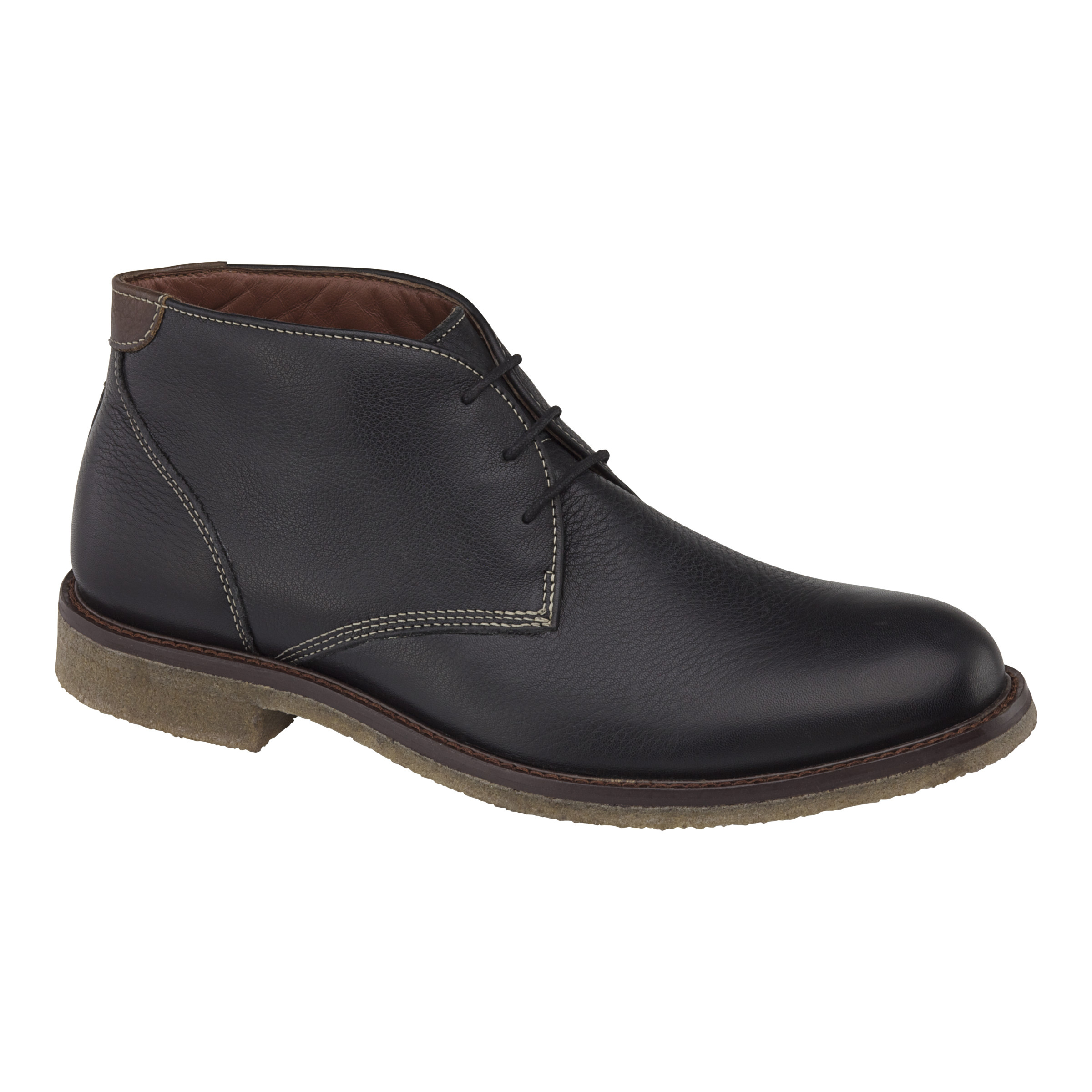 Johnston and Murphy men’s Copeland Men\'s Black Leather Chukka Boot 9.5M Johnston & Murphy Copeland Chukka Boots Mens Size 10M Cognac  main image 3