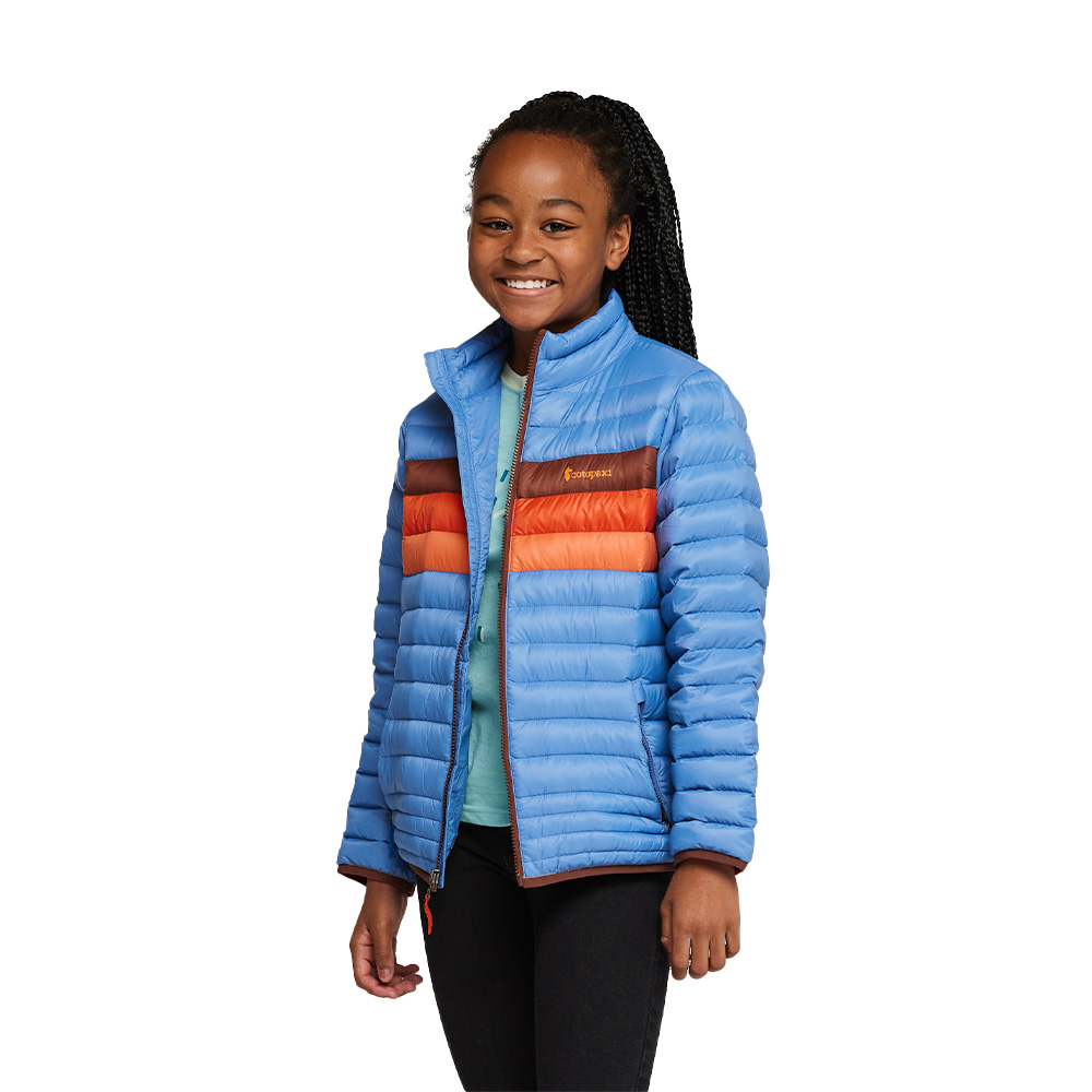 The North Face Reversible North Down Hooded Jacket Girls Fawn Grey L