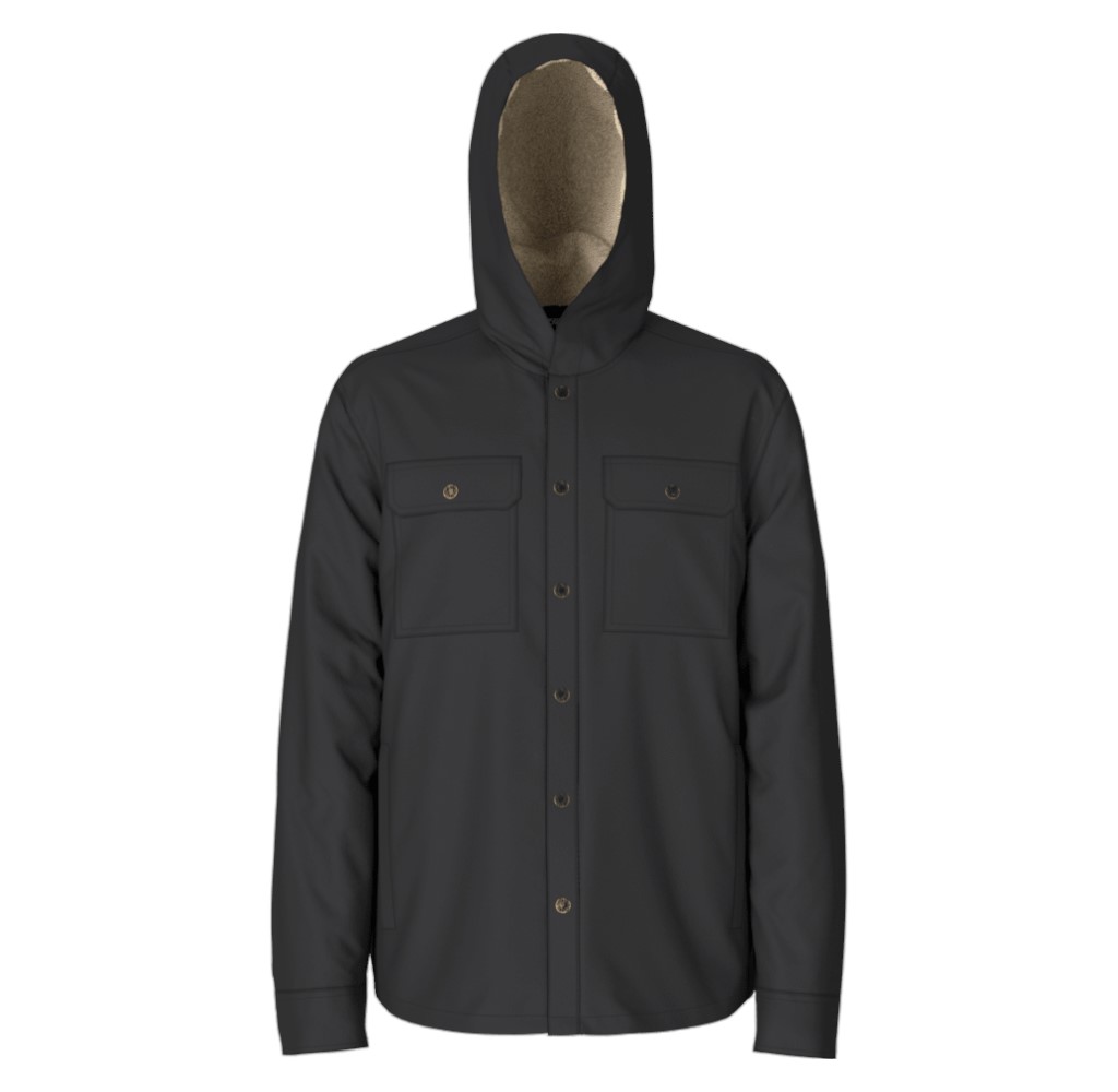 THE NORTH FACE / Mens Lined Hooded Campshire Shirt/M/コットン/GRY/NF0A7USO The North Face Men's Hooded Campshire Shirt - MetroShoe Warehouse