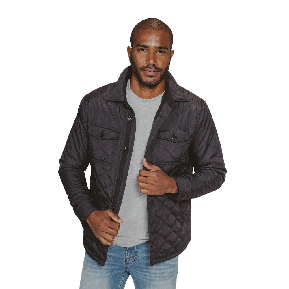 Sherpa lined shop quilted jacket