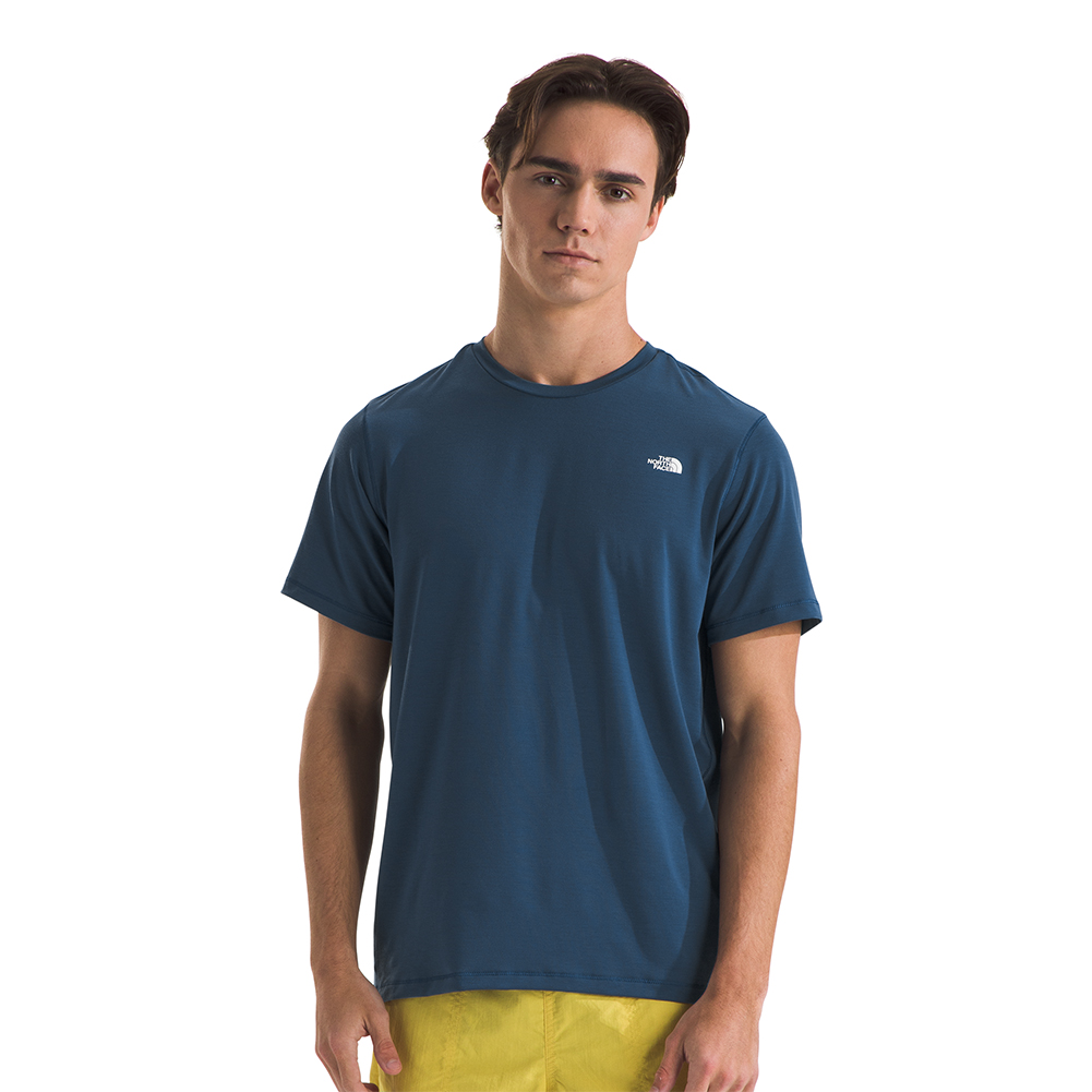 【THE NOTRH FACE】 M'S MISSION S/S R/TEE‐NAVY The North Face M S/S Evolution Box Fit Tee Midnight Petrol