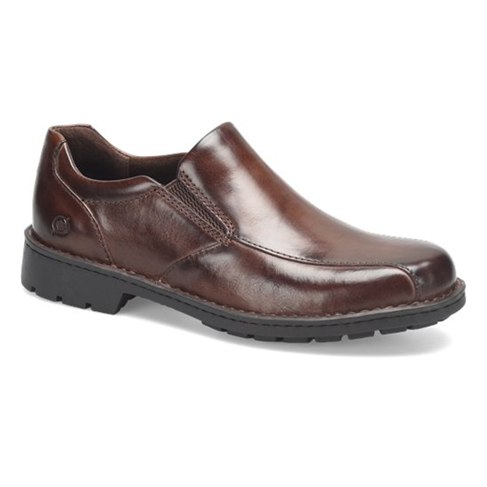 NEW BORN men\'s thaton slip on in brown cuero Born Thaton Slip On Shoe BM0016506 - Bootery Boutique main image 2
