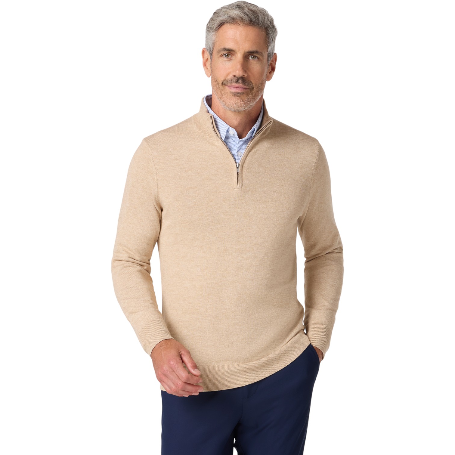 Mizzen And Main Men's Heritage Quarter Zip Sweater - MetroShoe