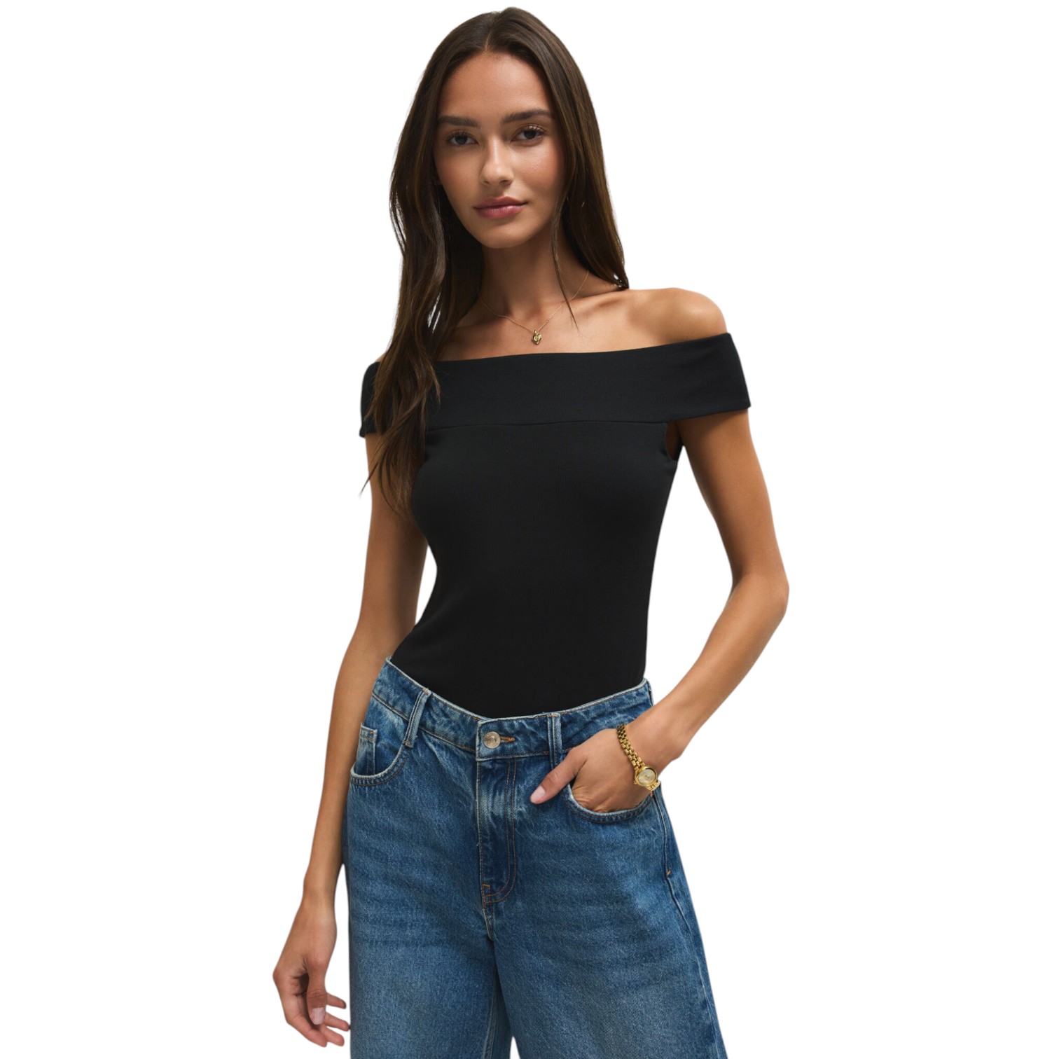 Z Supply Women's Second Skin Off Shoulder Top - MetroShoe Warehouse