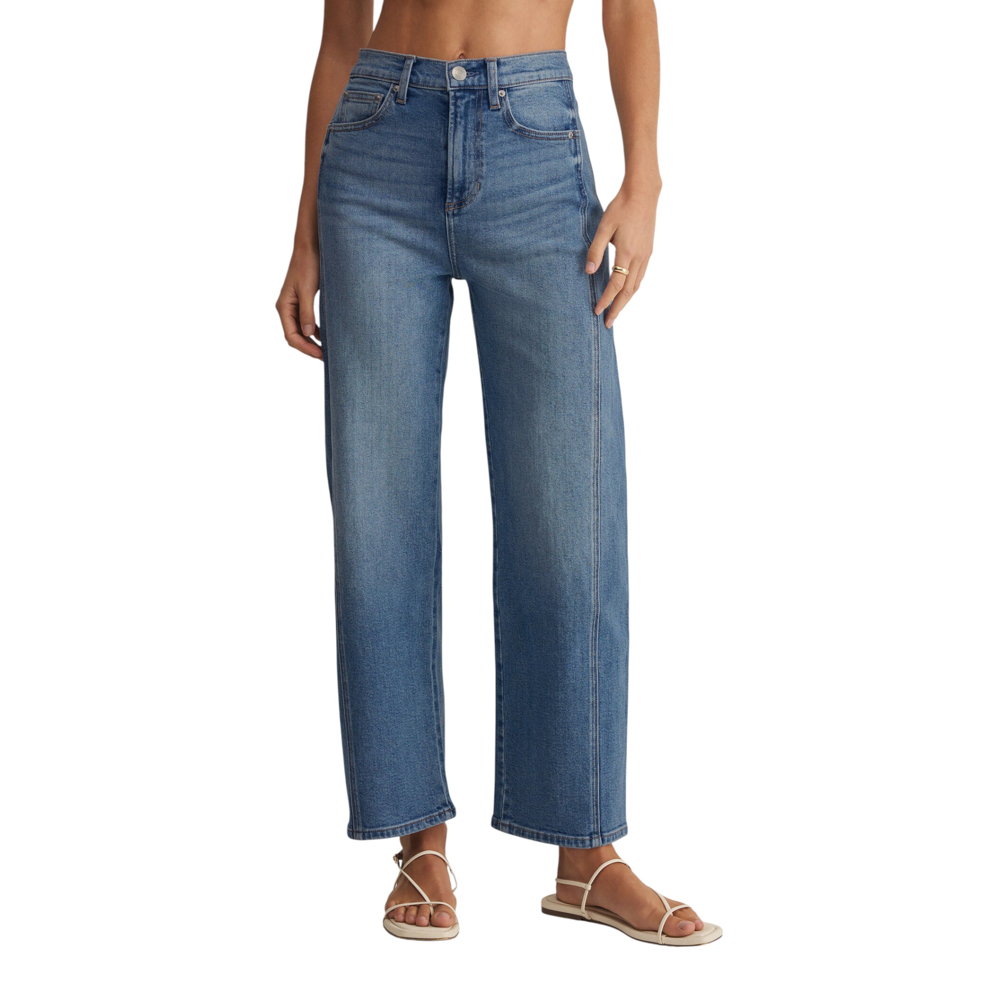 Z Supply Women's Luna High Rise Bowed Crop - MetroShoe Warehouse