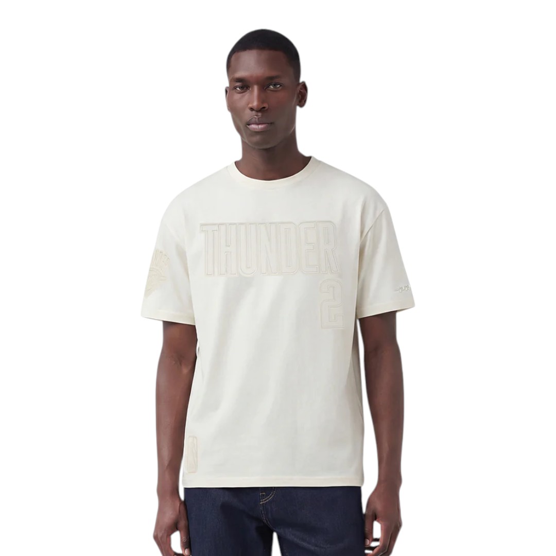 Pro Standard Men's OKC Thunder SGA #2 Neutral Pnn Cj Drop Shoulder