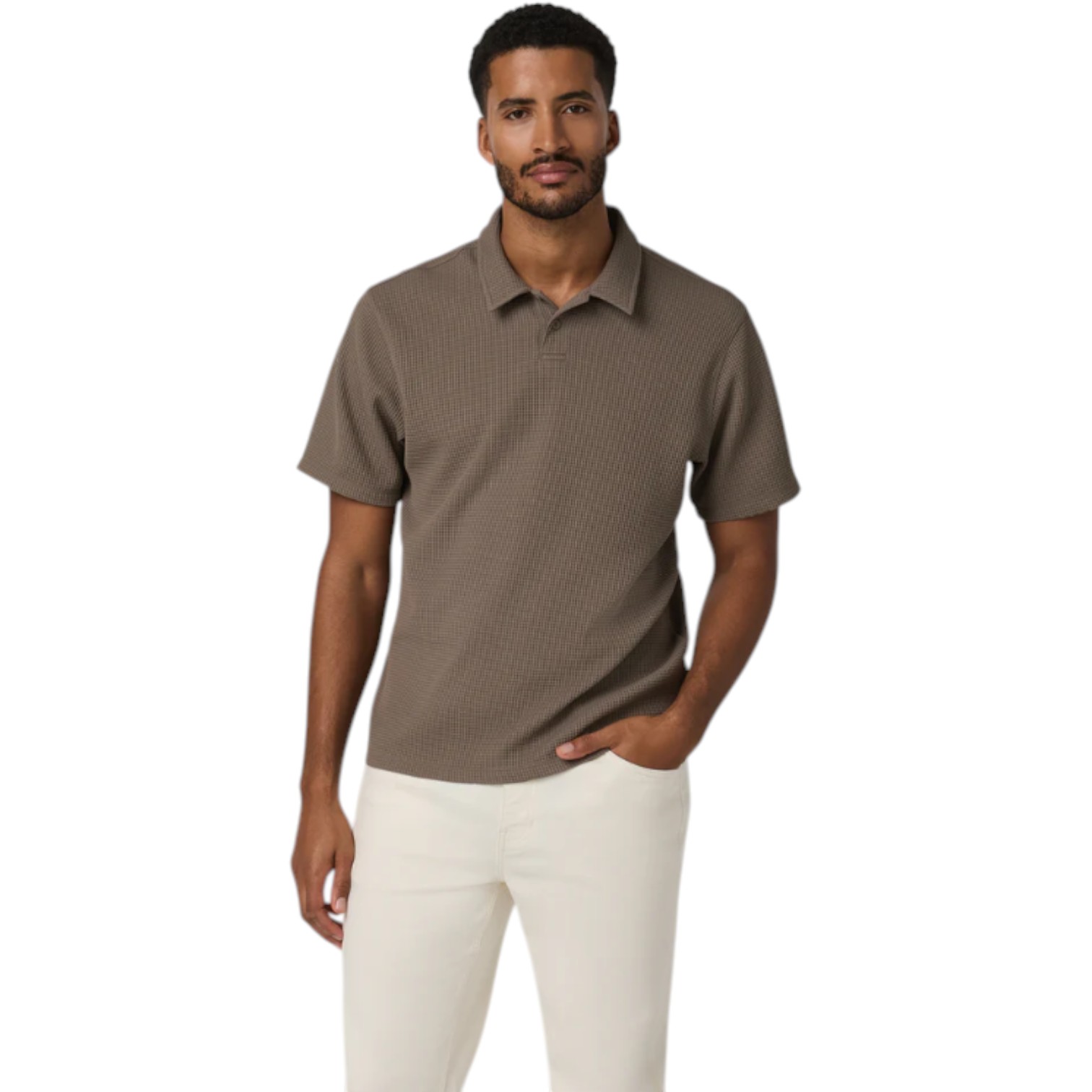 Vuori Men's Ss Lw Tech Waffle Polo-Relax - MetroShoe Warehouse
