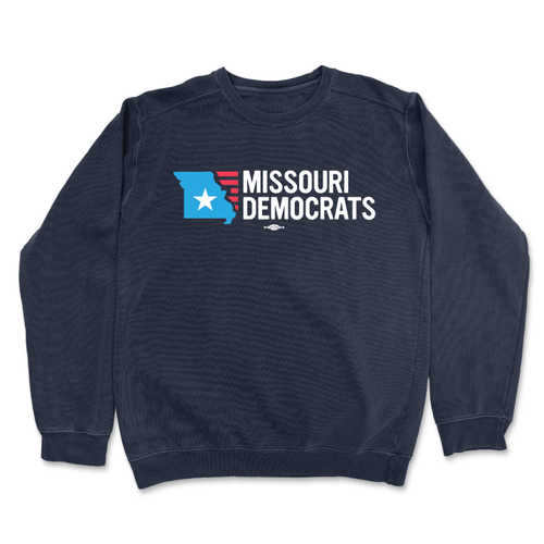 Missouri Democrats Official Logo (Navy Crewneck Sweater) Missouri Democrats Official Logo (Navy Crewneck Sweater)