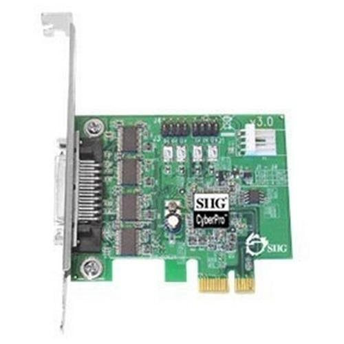 Siig Dp Cyberserial 4s Pcie - Serial Adapter - Pcie Low Profile - Rs-232 X 4