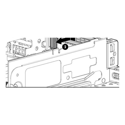 HP 583983-001 Pci-X/Pcie Riser Board - Includes Two Pci-X 64 Bit/100Mhz Card Slots And One X8 Pcie Card Slot - Mounts In The Pci Card Cage