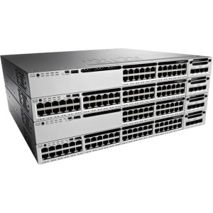 CISCO WS-C3850-48F-S CATALYST 3850-48F-S - SWITCH - L3 - MANAGED - 48 X 10/100/1000 (POE+) - DESKTOP, RACK-MOUNTABLE - POE+ WITH IP BASE