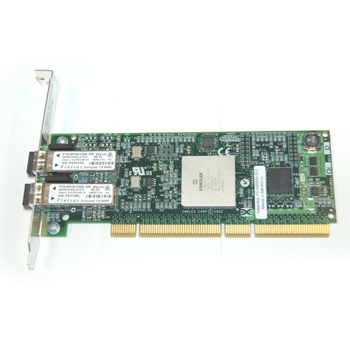 Emulex FC1020035-01J 2Gb Dual Channel Pci 64Bit 66Mhz Fibre Channel Host Bus Adapter With Standard Bracket Card Only