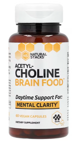 Natural Stacks Acetylcholine Brain Food 60 Vegan Capsules