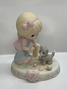 Girl with Kitten and Toys Age 7 Girl with Kitten and Toys Age 7