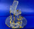 Glass Baron ~ Piano Figurine ~ 22 kt. gold accents ~ 4" tall