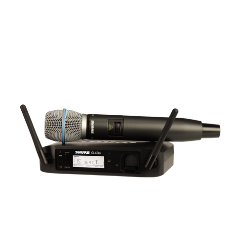 Vocal System with GLXD4 Wireless Receiver, GLXD2 Handheld Transmitter with BETA 87A Microphone (SB902 Battery included)