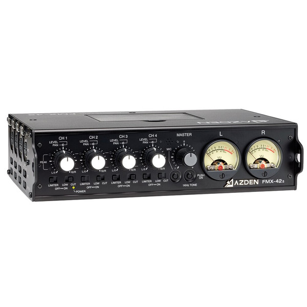 FMX-42a 4-channel portable mixer w/ 10-pin output