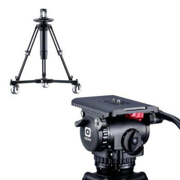 20PED50 100mm AGILE 20 E-Z LOAD Tripod System with PED50 Pedestal