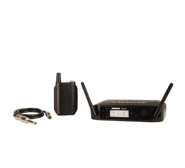 Guitar Wireless System with GLXD4 Wireless Receiver, GLXD1 Bodypack Transmitter, and WA302 Instrument Cable (SB902 Battery included)