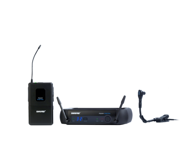 Digital Wireless System with Beta 98H/C Clip On Condenser Instrument Microphone