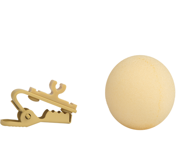 Tan Foam Windscreens and Tie Clip for SM93, WL93, WL93T (Contains Two of Each)