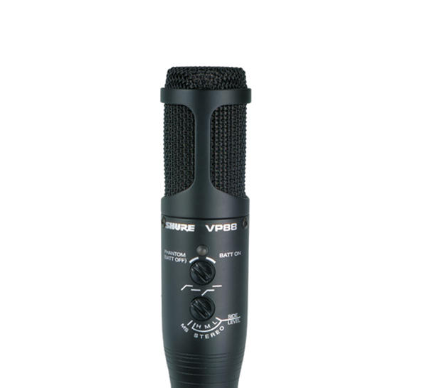 M-S Stereo Microphone with Internal Matrix, Battery Included