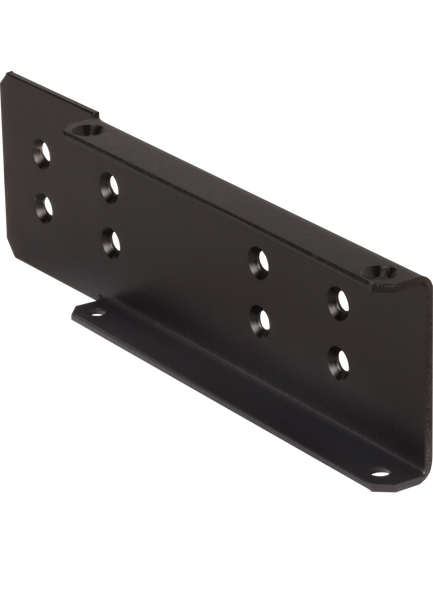 Universal Mounting Bracket for Connecting Two Half Racks. Mounts an Extruded Chassis to a Side-Mount Chassis. (Ex: DFR11EQ to UC4, P4M to P6T)