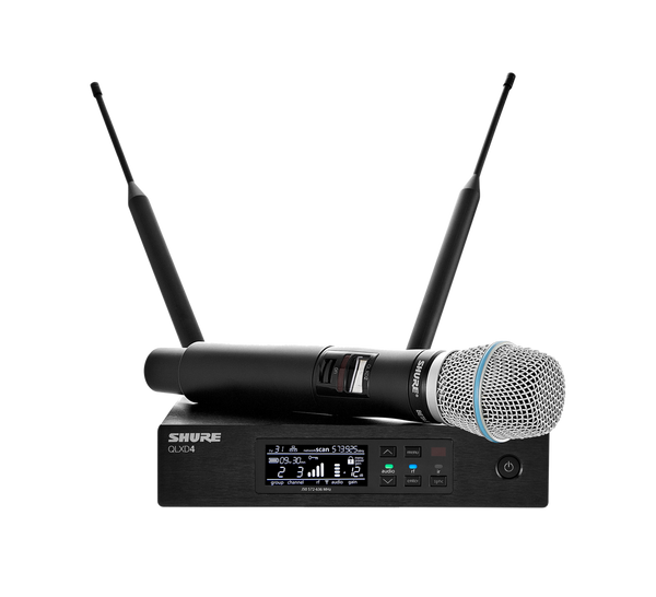 QLXD24 Receiver and Handheld Wireless Transmitter With Beta 87A Microphone