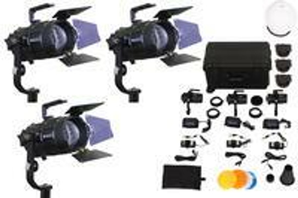 Pocket Cannon Daylight LED Fresnel (X3 Light Kit)