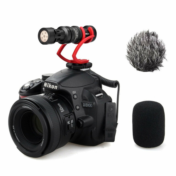 CVM-VM10II-R Mini On-Camera Directional Shotgun Mic (Red)