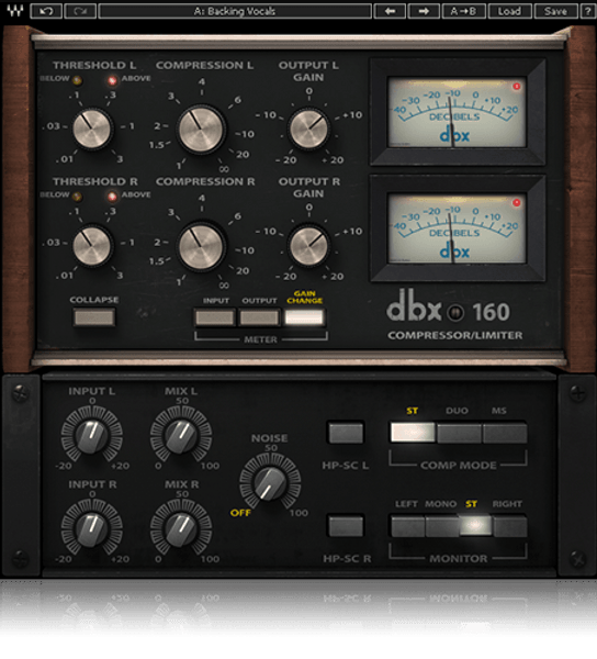 dbx® 160 Compressor / Limiter